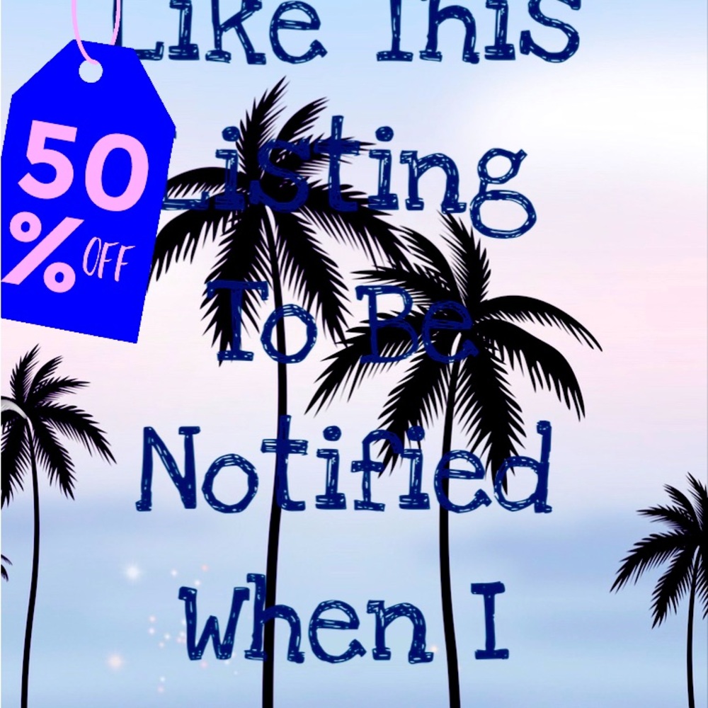 Like this listing to be notified when I go Live!